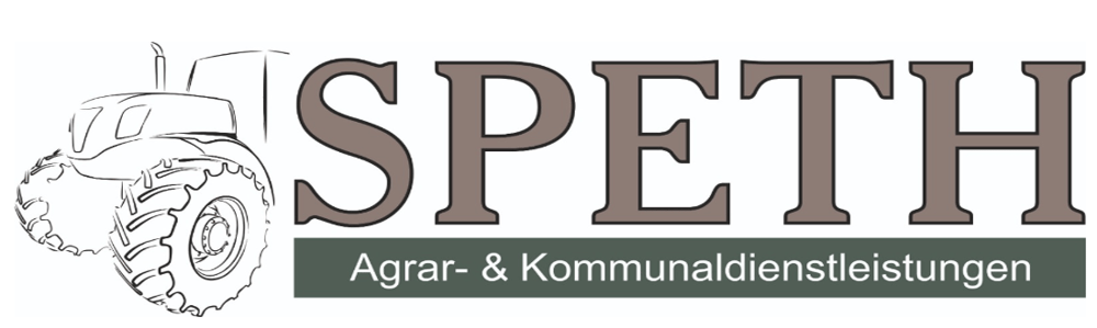SPETH Agrar- & Kommunaldienstleistungen Logo mit Traktor-Umriss.