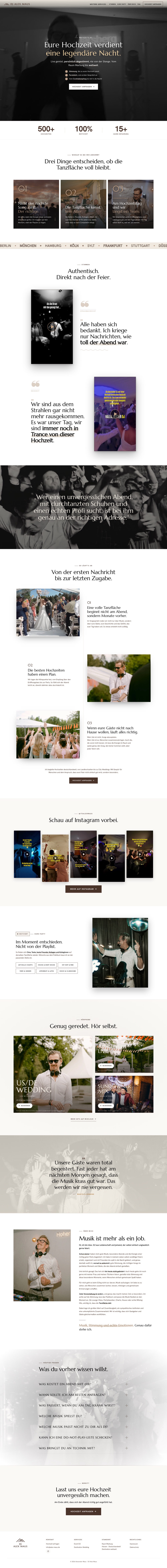 Website DJ Alex Maus aus Stadtallendorf