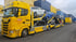 Autoransporter mit Fahrzeugen beladen