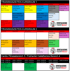 Kursplan mit Zeiten und Kursen von Montag bis Freitag, z.B. Kickboxing, MMA, Bodycross.