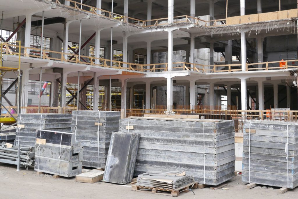 Baustromverteiler auf einer Baustelle
