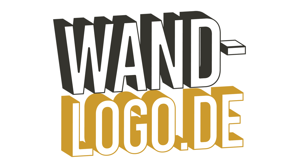 WAND-LOGO.DE Textlogo mit weißem "WAND-" und gelbem "LOGO.DE" 
