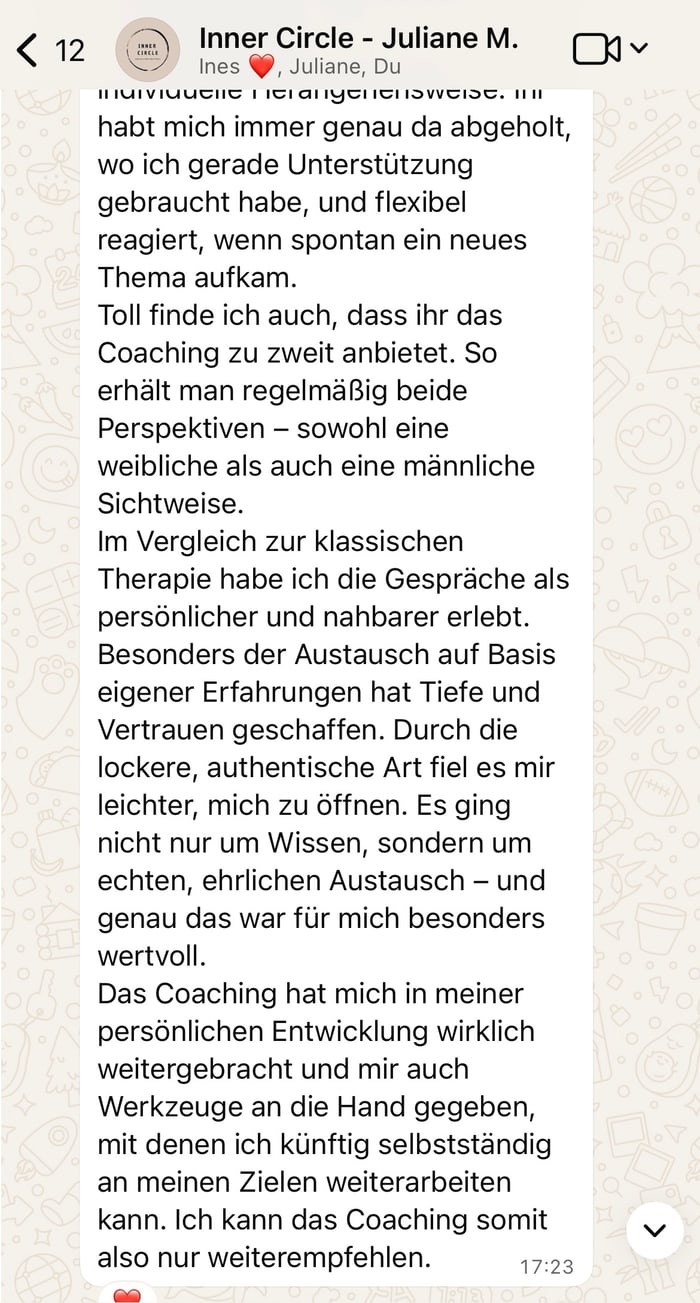 Nachricht von Juliane