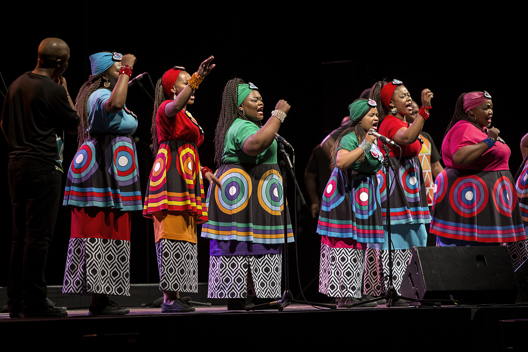 Soloist of the Soweto Gospel Choir during the Faith tour concert in Graz, Voices of Spirit 2016