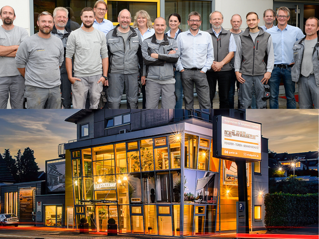 Das Gütler-Team vor dem Firmengebäude