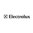 Electrolux Logo: Schwarzes stilisiertes "E" mit umgedrehtem "E" daneben, gefolgt vom Schriftzug "Electrolux".