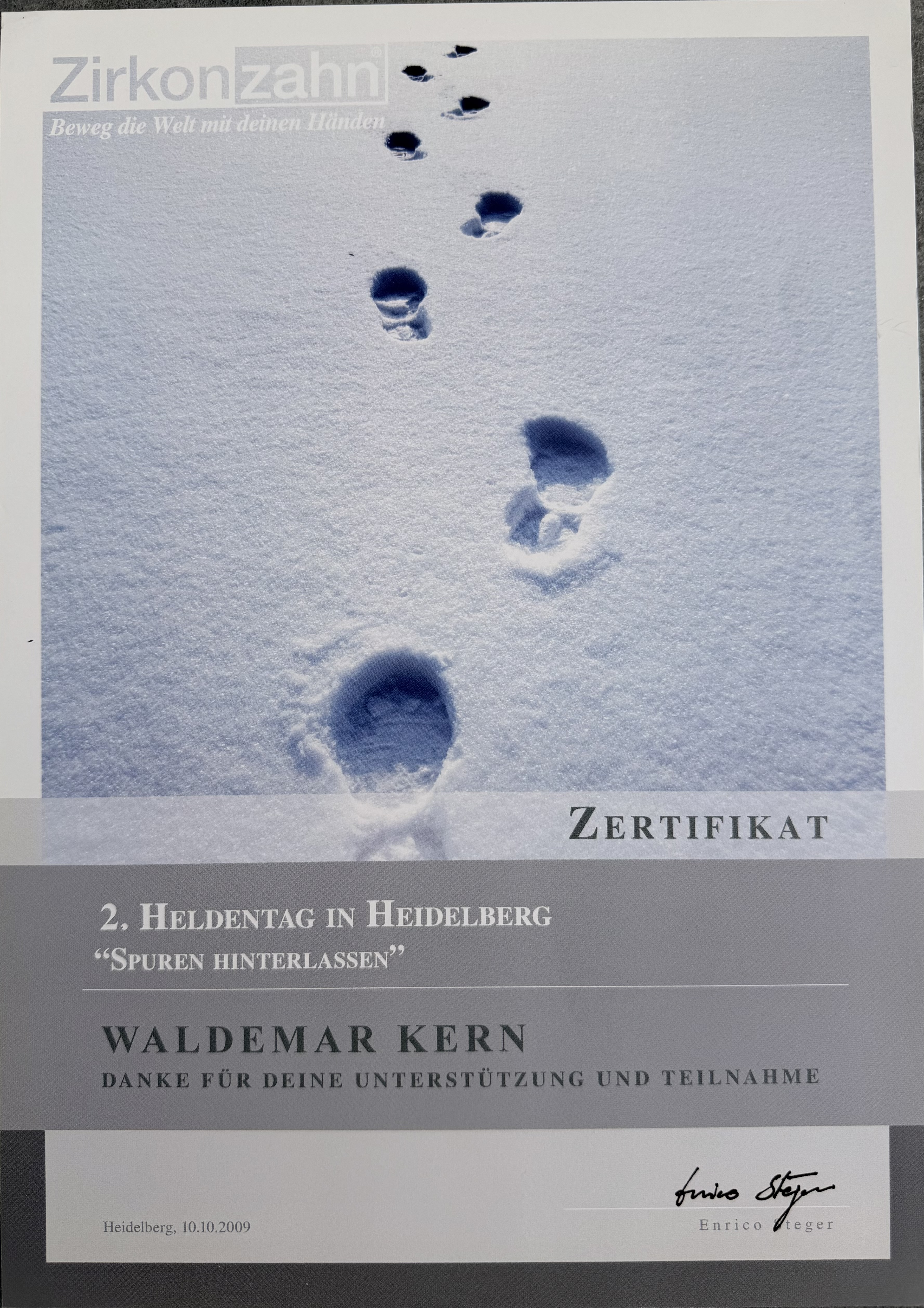 Fortbildungszertifikat 12 von ADU-Dental
