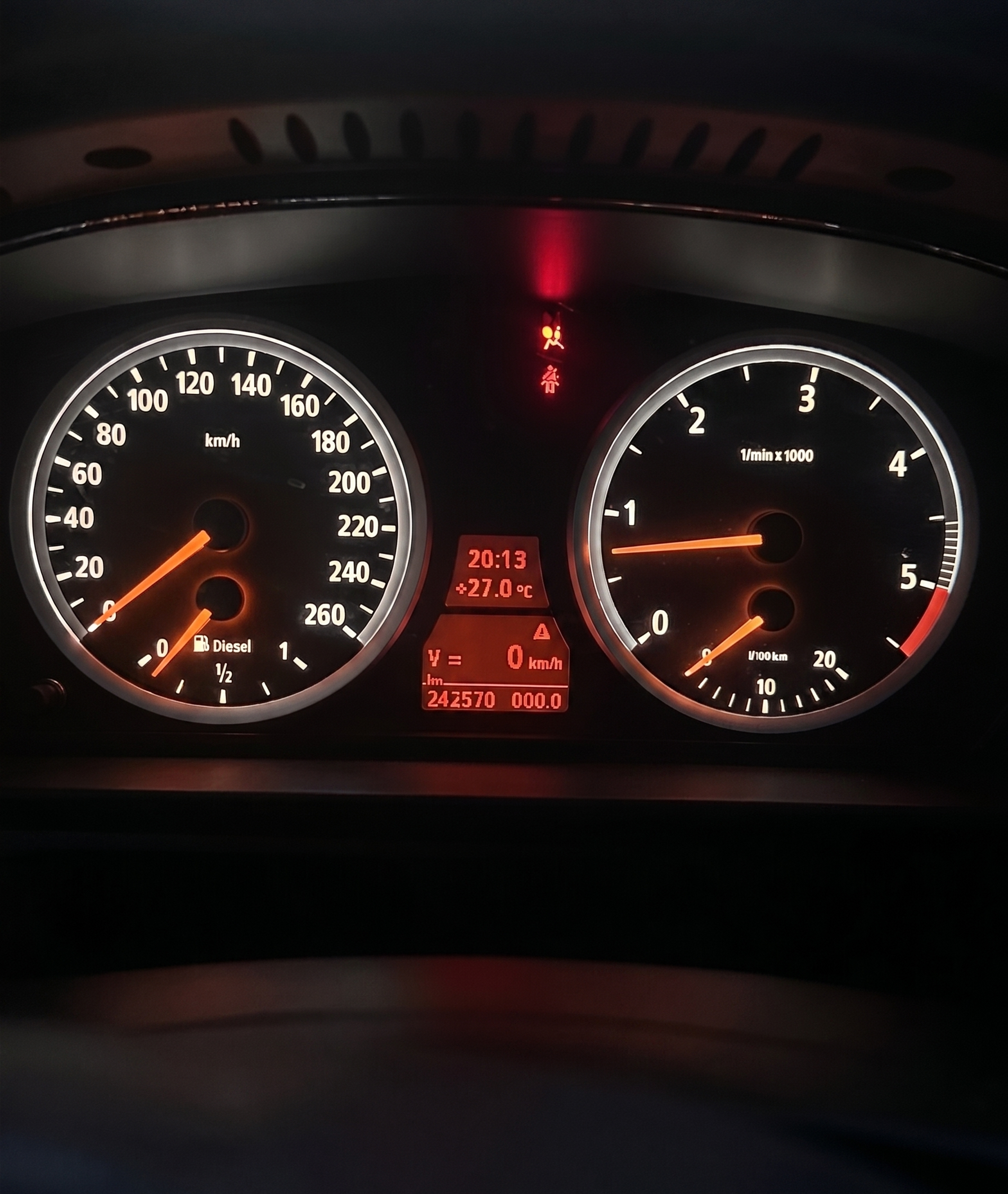 BMW E60 Orange Nadeln Ohne Display