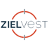 ZIELVEST Logo mit blauem "ZIEL" und grauem "VEST" in einem orangefarbenen Fadenkreuz.