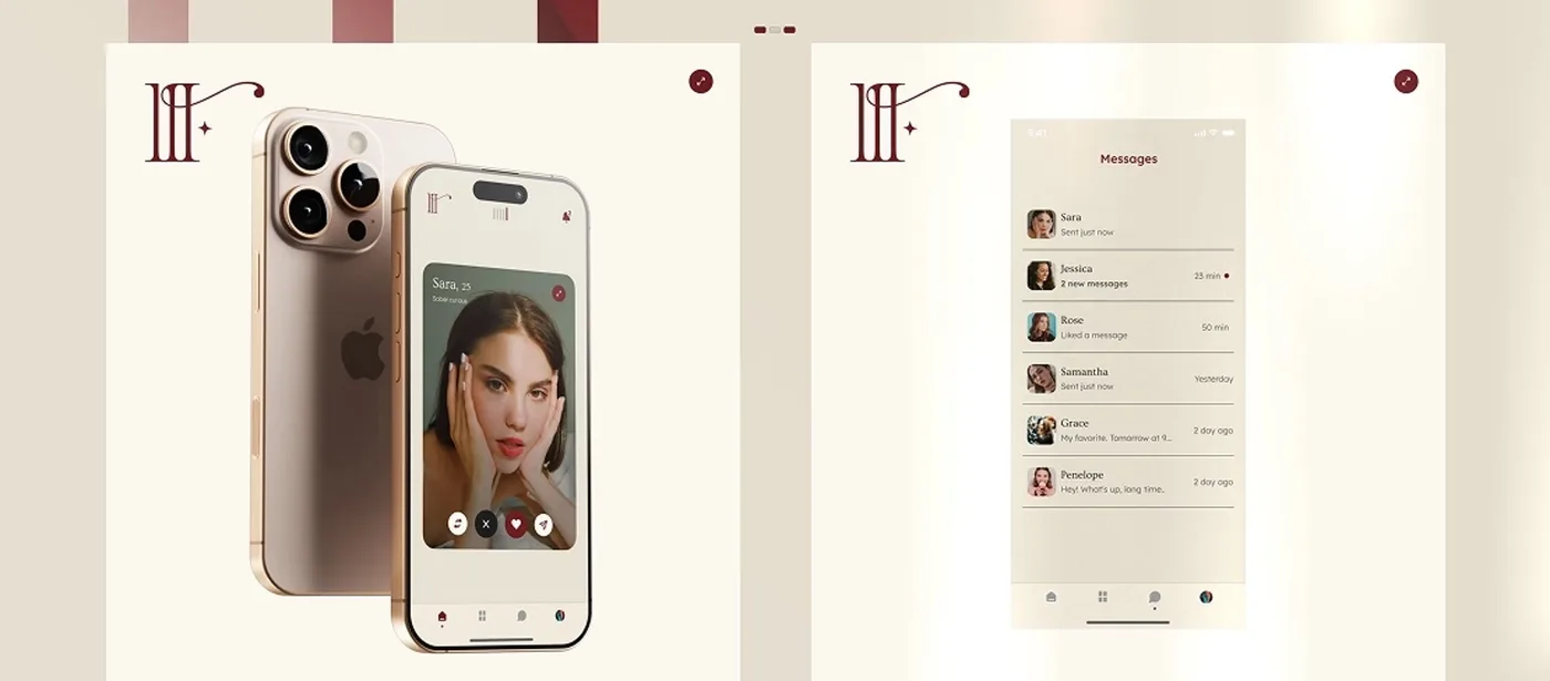 Klickbarer App-Prototyp auf zwei iPhones