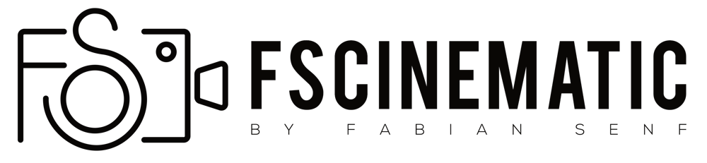 FS Cinematic Logo: Kameramikonschriftzug FS Cinematic BY FABIAN SENF.
