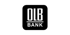 App-Symbol mit weißem "OLB BANK"-Logo auf schwarzem Hintergrund.
