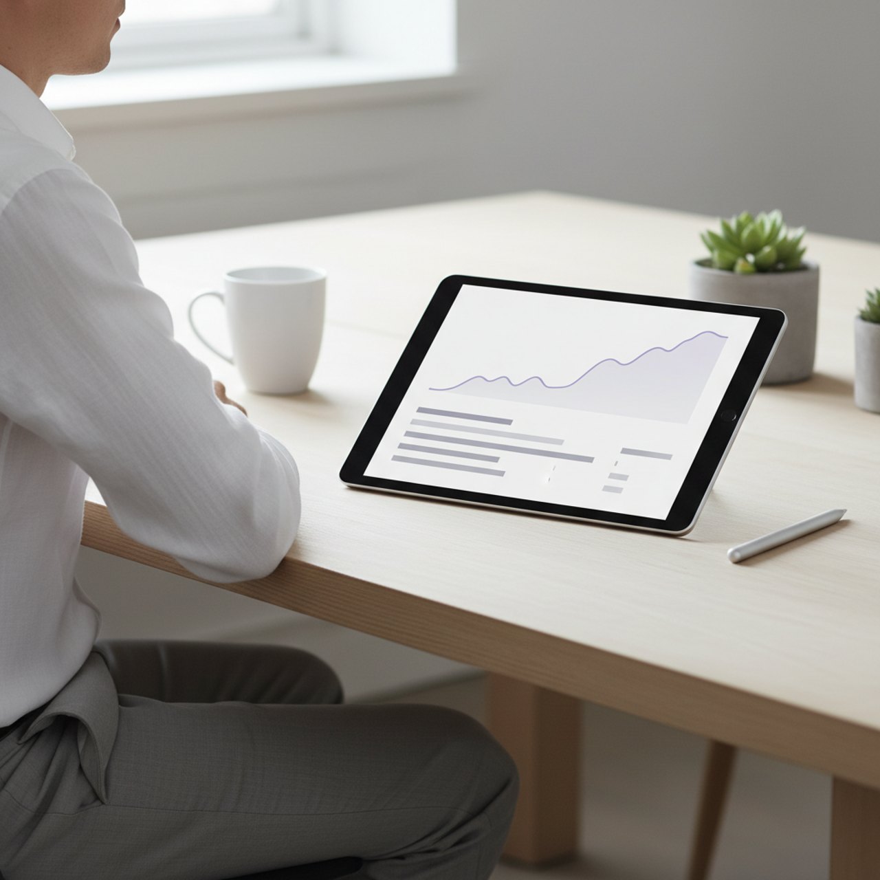 SEO-Analyse einer Unternehmenswebsite mit Rankingentwicklung