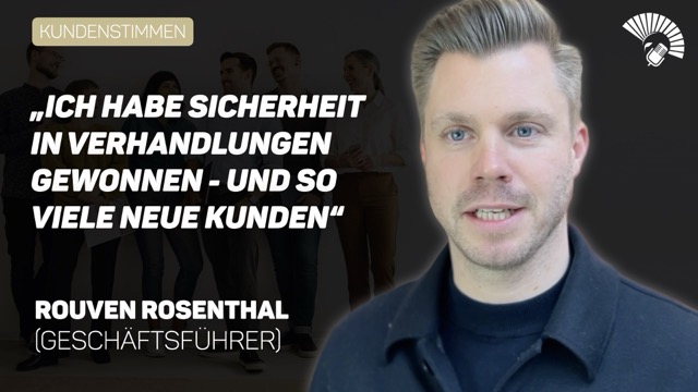 Rouven Rosenthal über Sicherheit in Verhandlungen