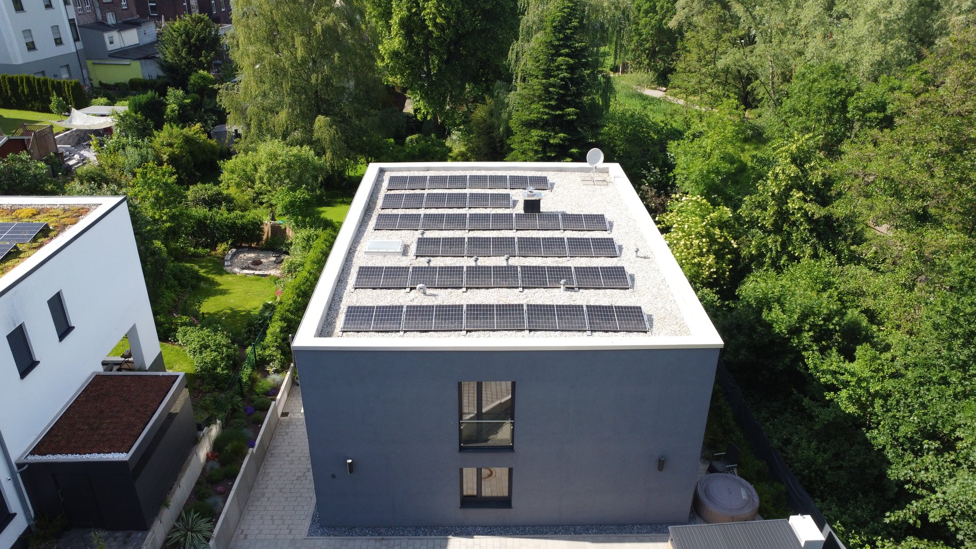 Luftaufnahme Solarmodule