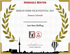 Ehrenvolle Erwähnung Berlin Indie Film Festival 2025 Zertifikat für Simeon Schmidt, Last Man Bluffing.