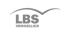 LBS Immobilien Logo mit geschwungenem Haken über "LBS" und "Immobilien" darunter.