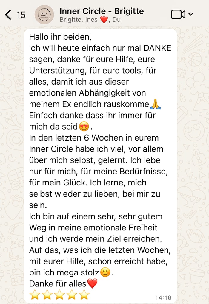 Nachricht von Brigitte
