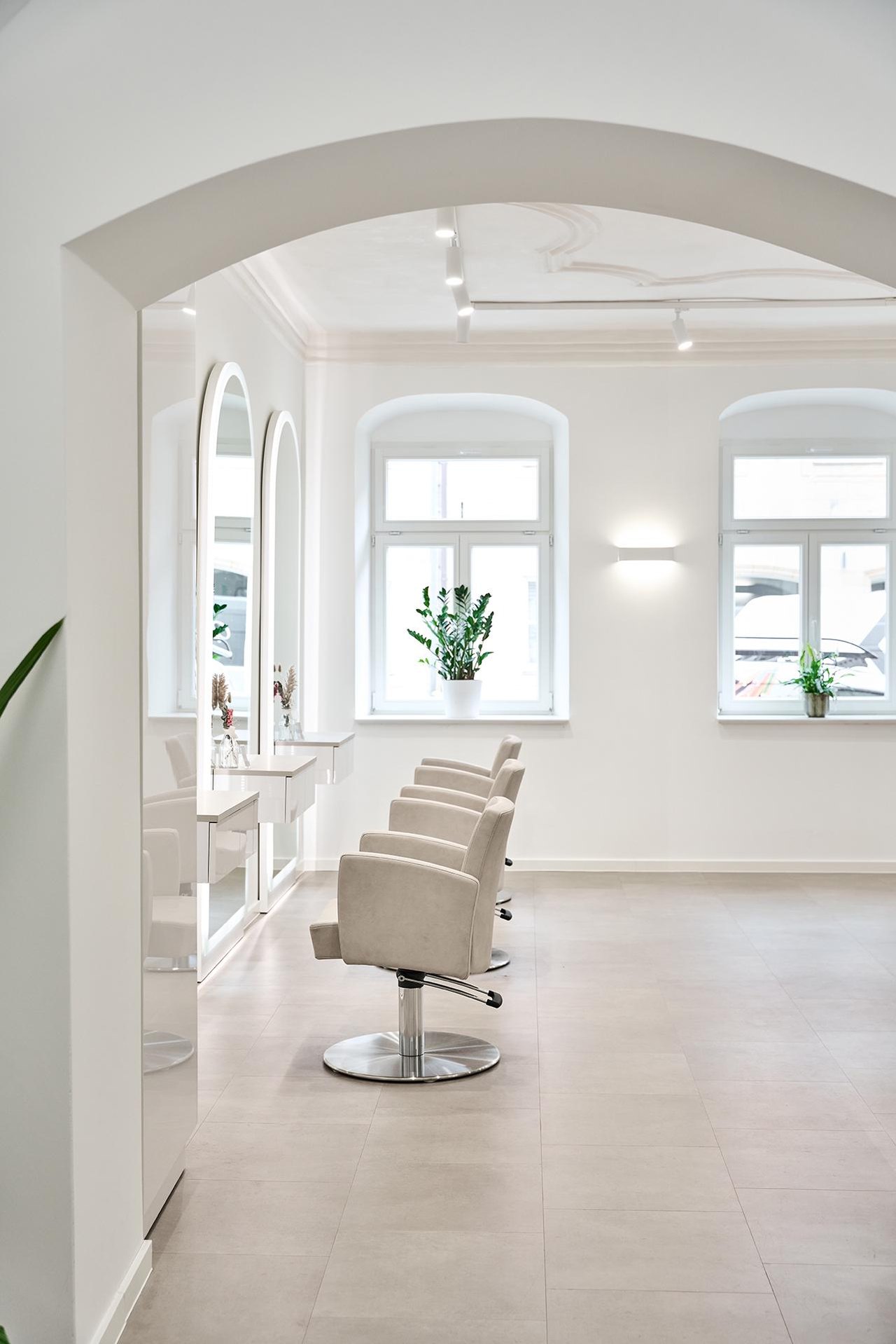 Heller Friseursalon von Soul & Scissors in Bayreuth