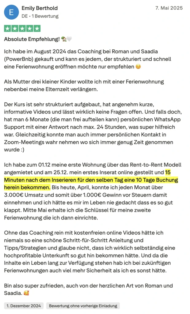 Kundenbewertung