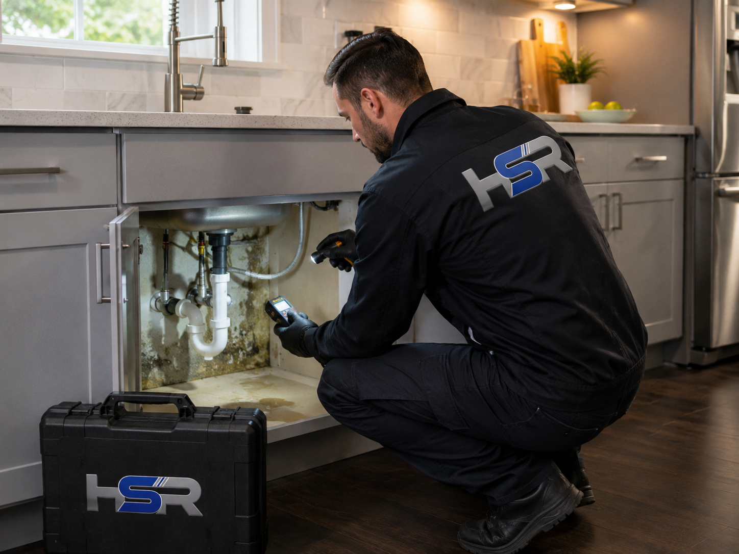 Reparatur einer Leitung
