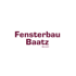Fensterbau Baatz GmbH Logo in Dunkelrot auf dunkelgrünem Hintergrund.