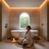 Wellnessbad in Natursteinoptik