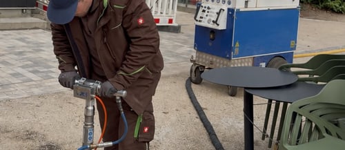 Bodenbelüftung mit Bodenlanze im Einsatz