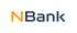 Das NBANK-Logo mit einem orangefarbenen N und den blauen Buchstaben Bank auf dunkelgrünem Hintergrund.