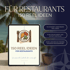 Titelbild eines digitalen Produkts „150 Reel-Ideen für Restaurants“ auf iPad mit Illustration eines Tellers mit Essen, moderner Hintergrund mit Palmen, ideal für Social Media Content, Instagram Reels für Gastronomie, Content-Marketing für Restaurants, digitale Produktidee für mehr Sichtbarkeit und Reichweite, Social Media Agentur.