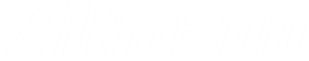 Altmann-Logo in weißen Großbuchstaben auf dunkelgrünem Hintergrund.