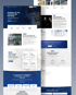 Screenshots of a website homepage for a metal construction company, showing text and images.