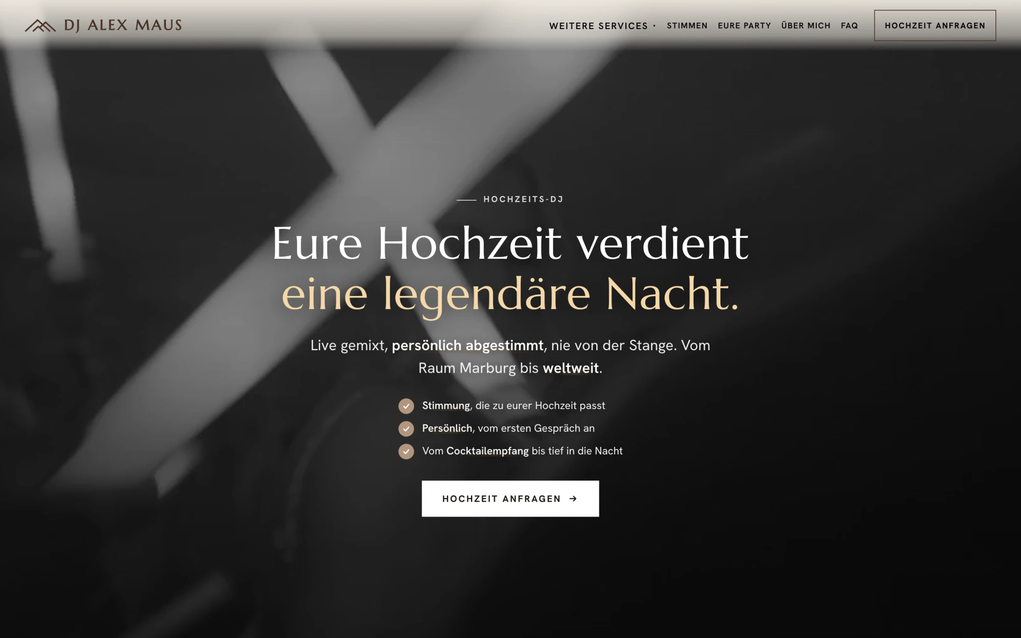 DJ Alex Maus Hochzeit
