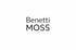 Benetti MOSS Logo in schwarzer Schrift auf weißem Hintergrund.