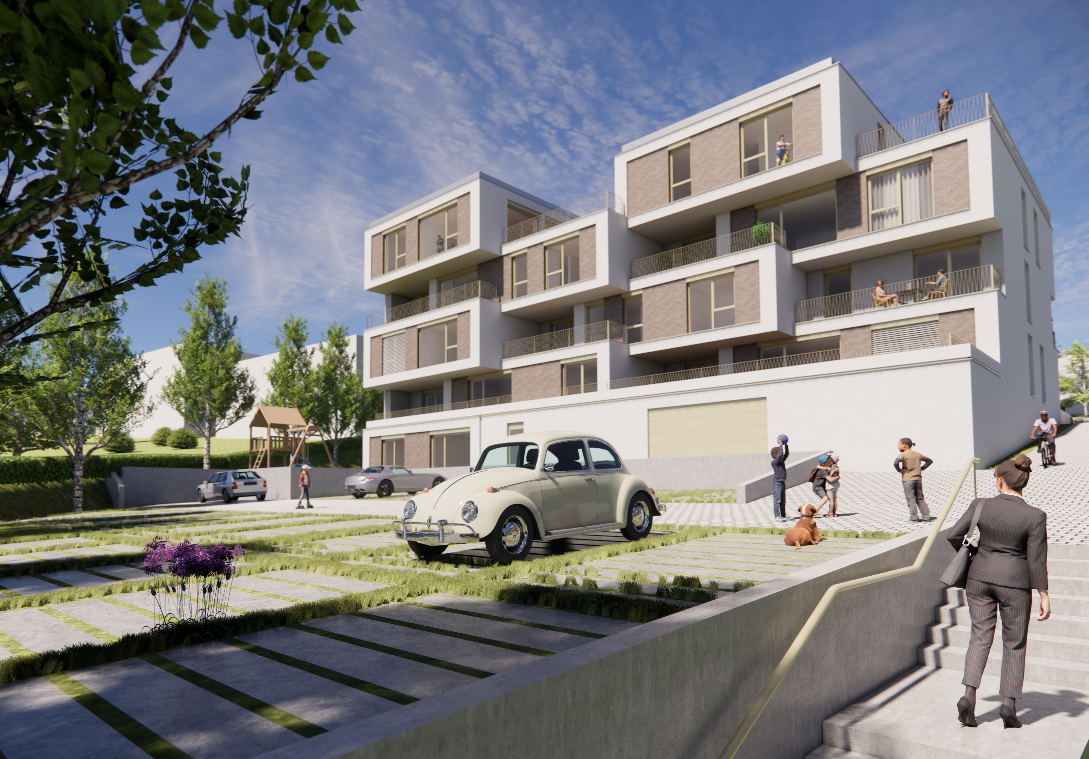 Außenansicht des Neubaus Schöne Aussicht 11 in Niedernhausen