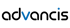 Ein blauer Buchstabe V und ein blauer Punkt auf schwarzem Hintergrund.