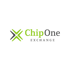 Chip One Exchange Logo: Grüner und grauer Text "Chip One Exchange" mit einem grünen X-Symbol.