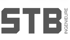Graues STB Ingenieure Logo mit großem, fettem "STB" und vertikalem "INGENIEURE".