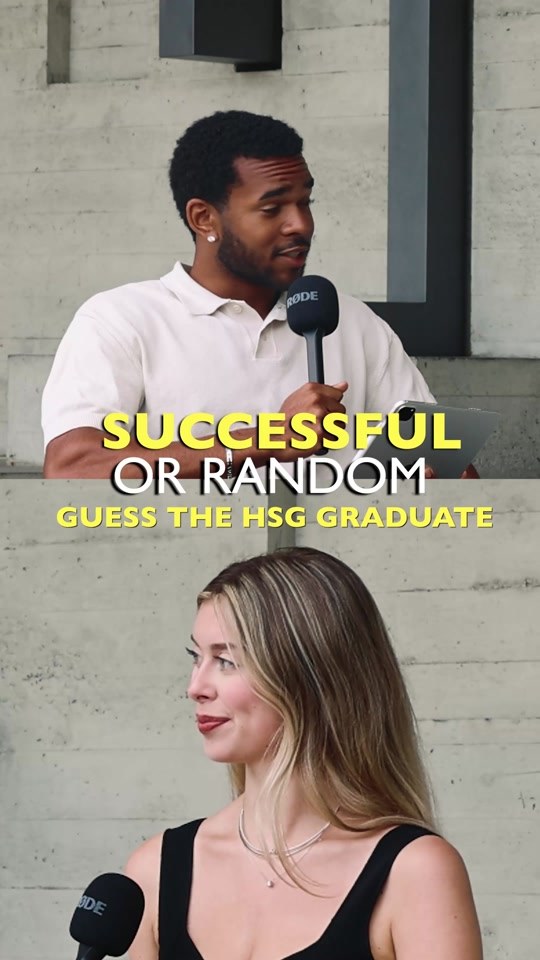Standbild aus dem Ratespiel über Absolventinnen und Absolventen der Universität