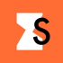 Stape Logo als weißes Sanduhr-Symbol mit schwarzem Großbuchstaben S auf orangefarbenem Hintergrund.