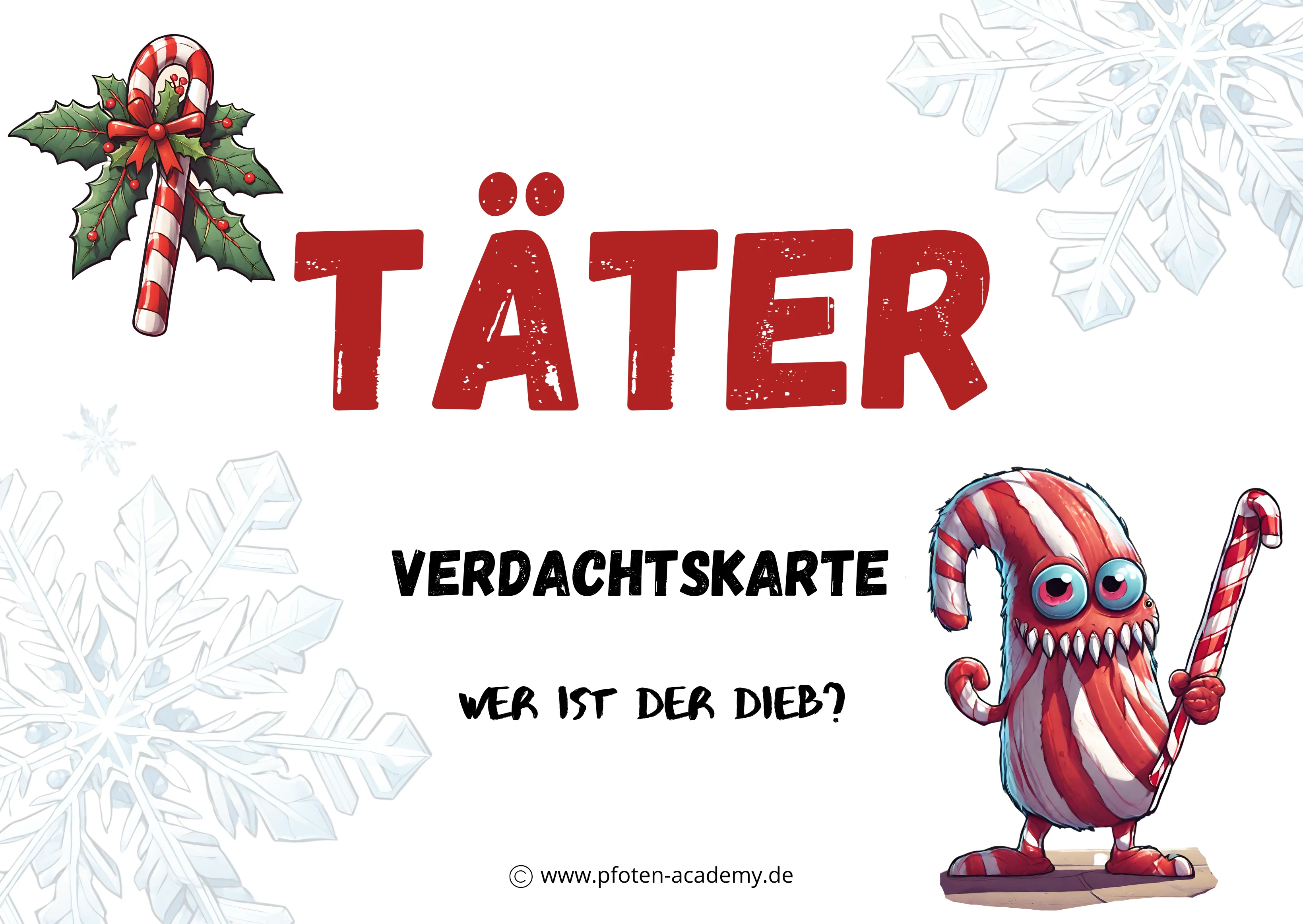 Verdachtskarte Täter
