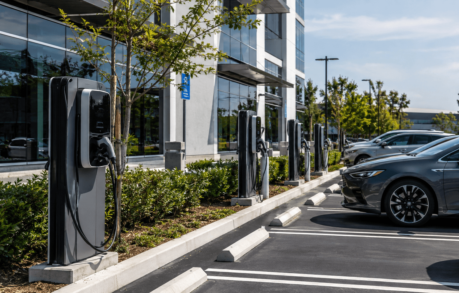 Commercial EV charging stations