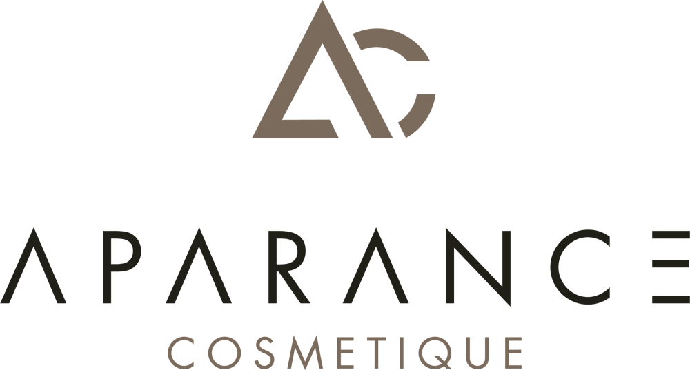 Logo von Aparance Cosmetique: AC-Monogramm über dem Wort "APARANCE" und "COSMETIQUE" darunter.
