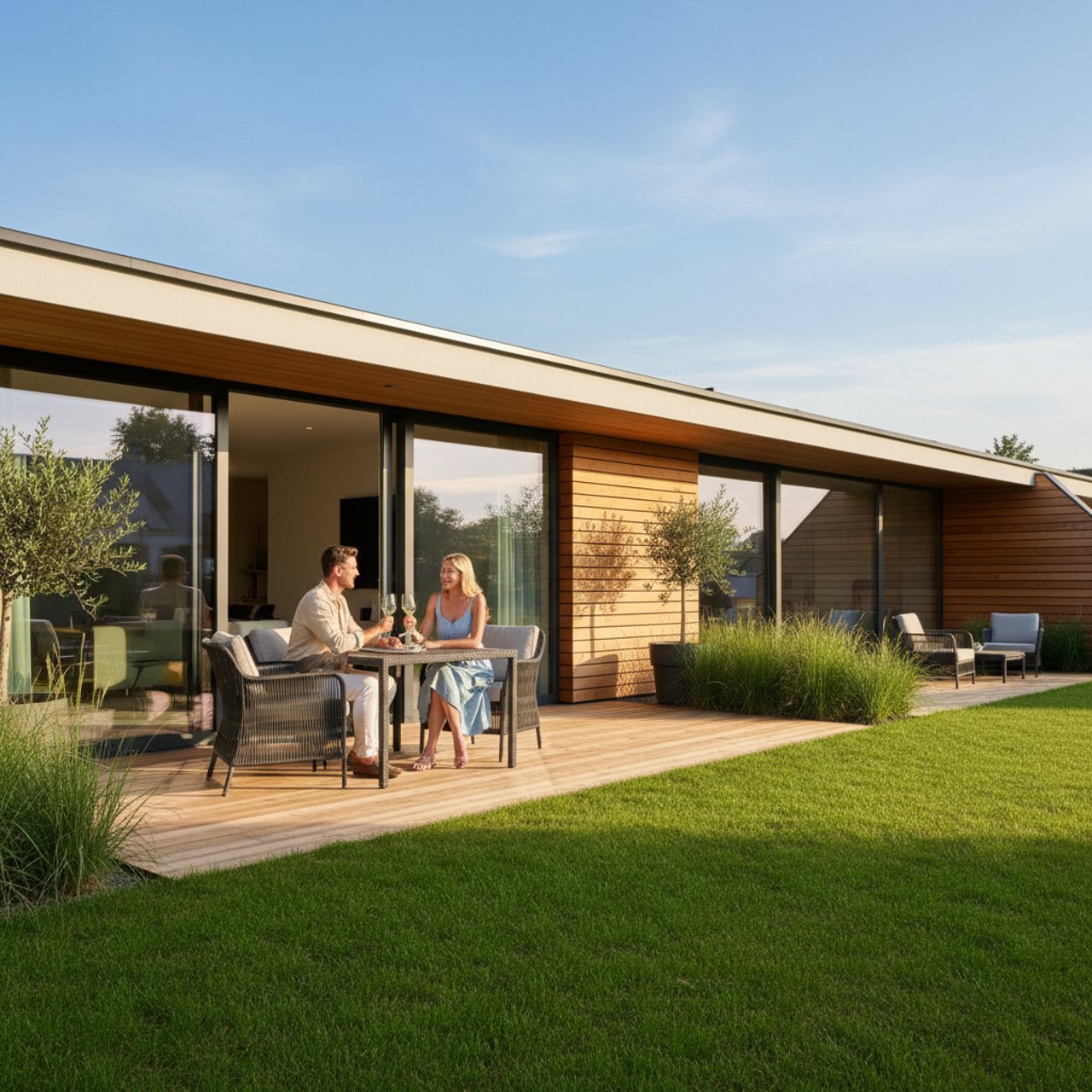16,56 m² Terrasse direkt am Wohnraum