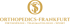 Goldenes Logo mit verschlungenen Buchstaben S und T über Text "ORTHOPEDICS-FRANKFURT ORTHOPÄDIE TRAUMATOLOGIE SPORT".