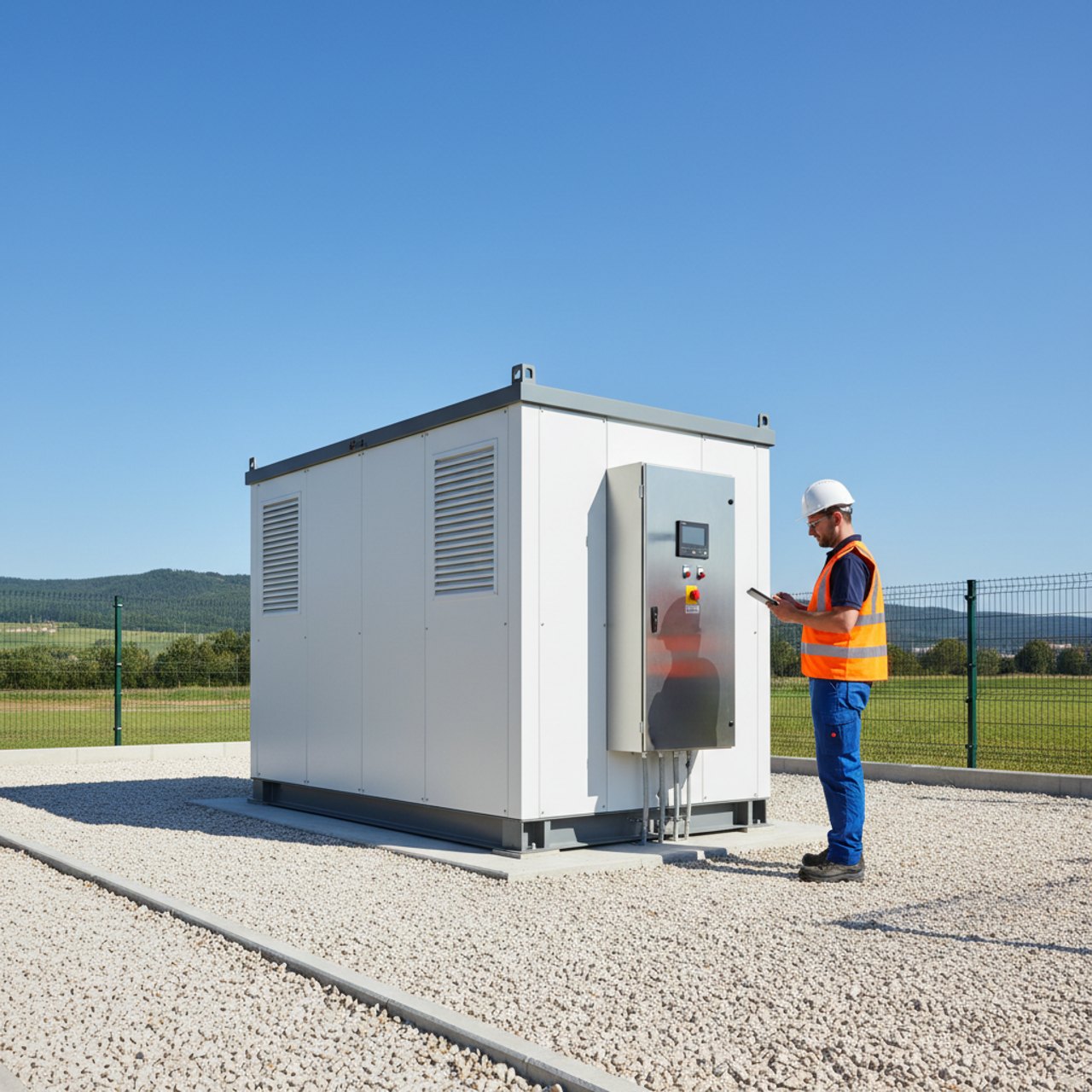 Moderne Trafostation für Mittelspannung
