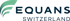 Logo von EQUANS Switzerland mit stilisiertem "F" und Text in dunklem Blau auf grünem Hintergrund.