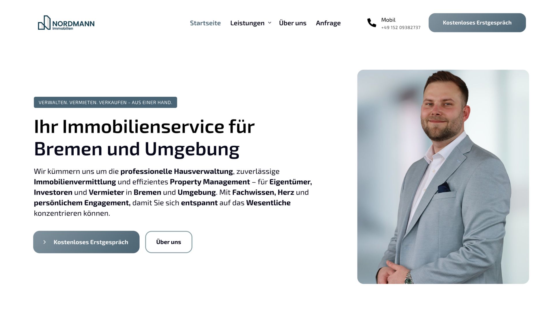 Webdesign Beispiel von Suhrhoff Webdesign