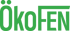Grünes ÖkoFEN-Logo auf dunklem Hintergrund.