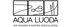 Aqua Luoda Logo mit stilisiertem Wasser und Schilf, darunter der Text "FÜR BAD & GARTEN SPEZIALISTEN".